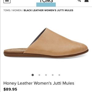 Tom’s Honey Leather Mules